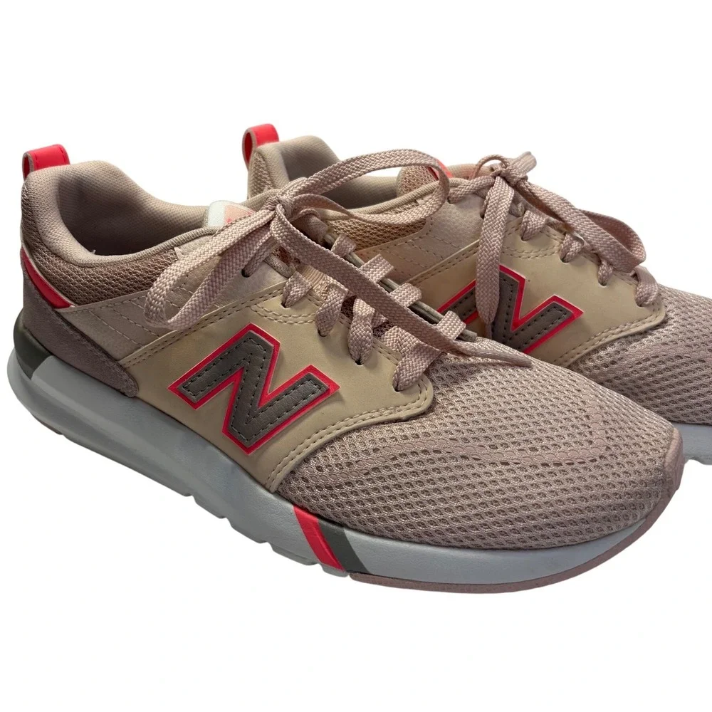 New Balance 009 Women Sneakers Pink Grey Mesh LowTop Lifestyle Shoes WS009SC1